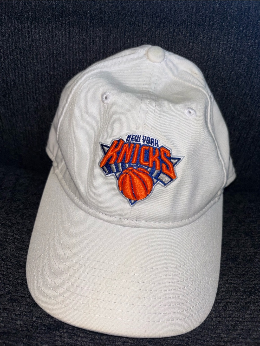 New York Knicks 59Fifty Hat New Era Adjustable Hat White